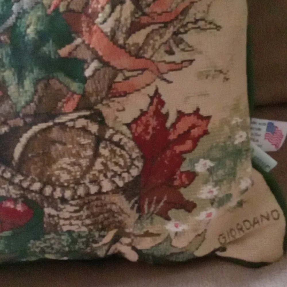 Autumn Harvest Tapestry Pillow Giordano Riverdale